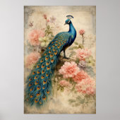 Vintage Pfau Poster (Vorne)
