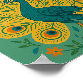 Vintage Pfau Poster (Ecke)