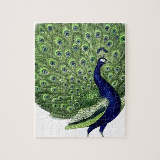 Vintage Pfau Puzzle (Vertikal)