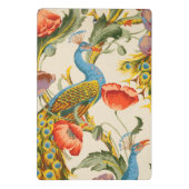 Vintage Pfau- und Mohndarstellungen Mini Klemmbrett (Rückseite)