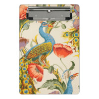 Vintage Pfau- und Mohndarstellungen