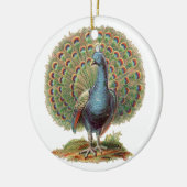 Vintage Pfau… Verzierung Keramikornament (Links)