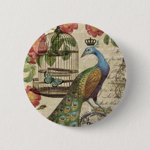 Vintage Pfaue Button