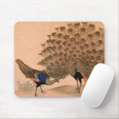 Vintage Pfaue Mousepad (Mit Mouse)