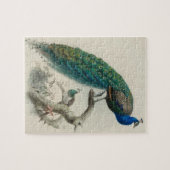Vintage Pfaue Puzzle (Horizontal)