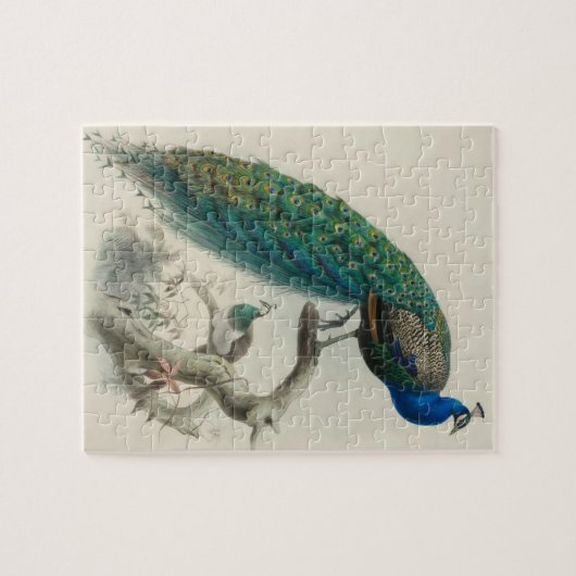 Vintage Pfaue Puzzle (Horizontal)