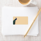 Vintage Pfauenadressen Adressaufkleber (Insitu)