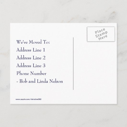 Vintage Pfauenänderung der Postkarte (Rückseite)