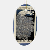 Vintage Pfauenblume Keramikornament (Rechts)