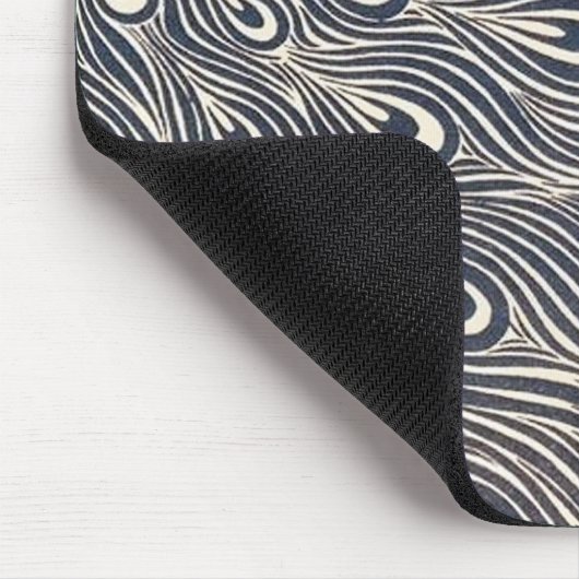 Vintage Pfauenblume Mousepad (Ecke)