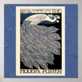 Vintage Pfauenblume Poster (Vorne)