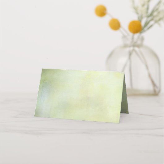 Vintage Pfauenfederung eingeklappt Platzkarte (Rückseite)