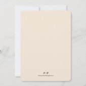 Vintage Pfauenhochzeit Liebe Einladung (Rückseite)