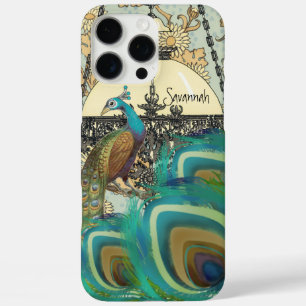 Vintage Pfauenkronleuchter und Feathers iPhone 16 Pro Max Hülle