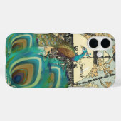Vintage Pfauenkronleuchter und Feathers Case-Mate iPhone Hülle (Rückseite (Horizontal))