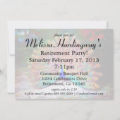 Vintage Pfauenmalerei Einladung (Rückseite)