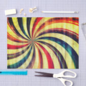 Vintage Pfefferminzbonbons gestreift, blau wirbeli Seidenpapier (Handwerk)