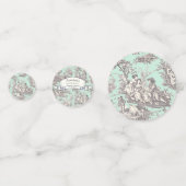 Vintage Pfefferminze Konfetti (Vorderseiten)