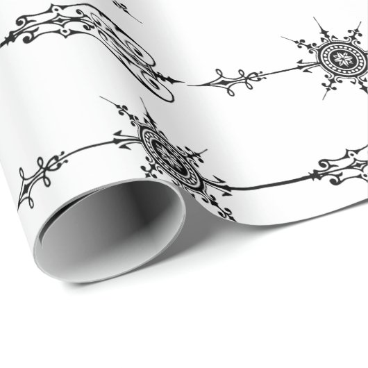 Vintage Pfeilzeilenart Geschenkpapier (Rolleneckpunkt)