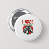 Vintage-Pferd-Daddy-Gravur Button (Vorne & Hinten)