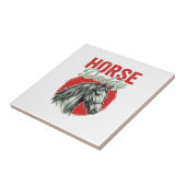 Vintage-Pferd-Daddy-Gravur Fliese (Seite)