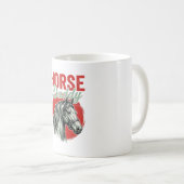 Vintage-Pferd-Daddy-Gravur Kaffeetasse (VorderseiteRechts)
