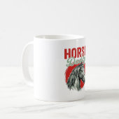 Vintage-Pferd-Daddy-Gravur Kaffeetasse (Vorderseite Links)