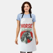 Vintage-Pferd-Daddy-Gravur Schürze (Getragen)