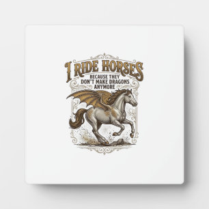 Vintage-Pferd-Drache-Fantasy-Reiter-Shirt-Design_1 Fotoplatte