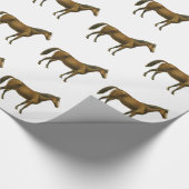 Vintage-Pferd Geschenkpapier (Ecke)