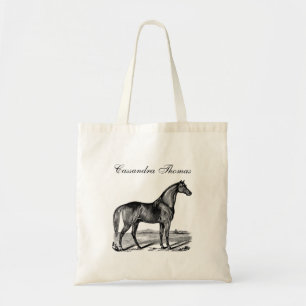 Vintage Pferd Stehend Tragetasche
