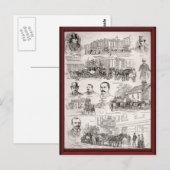 Vintage Pferde am Arbeitsplatz Postkarte (Vorne/Hinten)