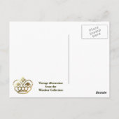 Vintage Pferde am Arbeitsplatz Postkarte (Rückseite)