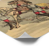 Vintage Pferde in einem Zirkus Poster (Ecke)