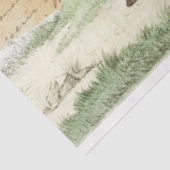 Vintage Pferde in Weideland Seidenpapier (Ausschnitt)