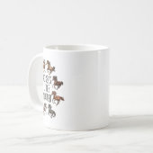 Vintage Pferde Lebt 1 Kaffeetasse (Vorderseite Links)