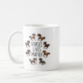 Vintage Pferde Lebt 1 Kaffeetasse (Links)