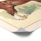 Vintage Pferde Poster (Ecke)