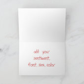 Vintage Pferde Weihnachtskarte Feiertagskarte (Innenseite)