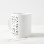 Vintage Pferdearten Pferderasse Ridi Kaffeetasse (Vorderseite Links)