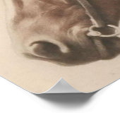 Vintage Pferdedarstellung Poster (Ecke)