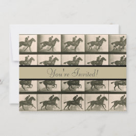 Vintage Pferdefotografie Einladung