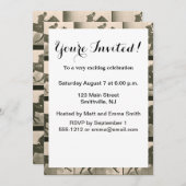 Vintage Pferdefotografie Einladung (Vorne/Hinten)