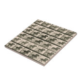 Vintage Pferdefotografie Fliese (Seite)