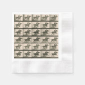 Vintage Pferdefotografie Serviette (Vorderseite)