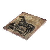 Vintage Pferdegepflegte und Arabienpferde Fliese (Seite)