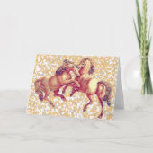 Vintage Pferdekarte Karte (Vorderseite)