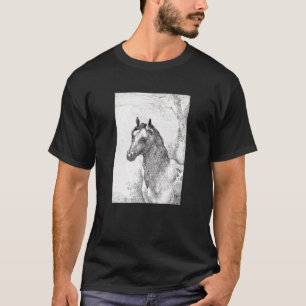 Vintage-Pferdekopf-Tierillustration von Aert Sch T-Shirt