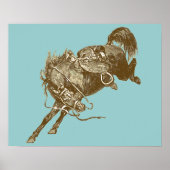 Vintage Pferdekunst Poster (Vorne)