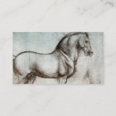 Vintage Pferdekunst Visitenkarte (Rückseite)